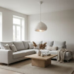 Φωτιστικό οροφής Lora Megapap E27 fiberglass μονόφωτο χρώμα λευκό 32x28x120εκ. - Image 2