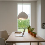 Φωτιστικό οροφής Lora Megapap E27 fiberglass μονόφωτο χρώμα λευκό 32x28x120εκ. - Image 3