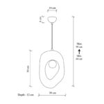 Φωτιστικό οροφής Zoga Megapap G9 fiberglass μονόφωτο χρώμα λευκό 30x12x90εκ. - Image 6