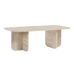 Τραπεζάκι σαλονιού Becaj Megapap χρώμα travertine 120x60x41,4εκ. - Image 5