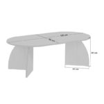 Τραπεζάκι σαλονιού Melina Megapap χρώμα sapphire oak 120x60x40εκ. - Image 8