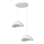 Φωτιστικό οροφής Luna Megapap E27 fiberglass δίφωτο χρώμα λευκό Ø74x115εκ. - Image 4