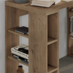 Γραφείο εργασίας Colmar Megapap χρώμα ανοιχτό καρυδί 106x50x75εκ. - Image 3