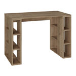 Γραφείο εργασίας Colmar Megapap χρώμα ανοιχτό καρυδί 106x50x75εκ. - Image 4