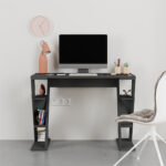 Γραφείο εργασίας Papillon Megapap χρώμα ανθρακί 106x50x75εκ - Image 2