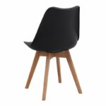 Σετ τραπεζαρία 5τμχ Xana - Viva Megapap χρώμα sepet oak - μαύρο Ø90x77,5εκ. - Image 3