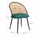 Σετ τραπεζαρία 5τμχ Xana - Jacob Megapap χρώμα sepet oak - κυπαρισσί Ø90x77,5εκ. - Image 5