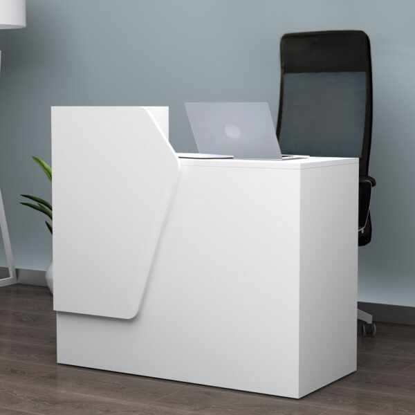 Γραφείο υποδοχής - reception Merlin Megapap χρώμα λευκό 110x50x101