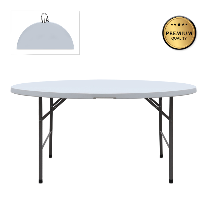 Τραπέζι catering - συνεδρίου Capri Megapap πτυσσόμενο – βαλίτσα στρογγυλό χρώμα λευκό του πάγου Ø152x74εκ. Τραπέζι catering - συνεδρίου Capri Megapap πτυσσόμενο – βαλίτσα στρογγυλό χρώμα λευκό του πάγου Ø152x74εκ.