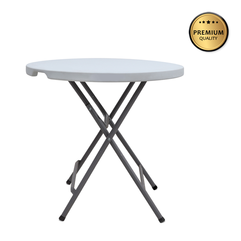 Τραπέζι catering - συνεδρίου Capri Megapap πτυσσόμενο - στρογγυλό μονοκόμματη επιφάνεια χρώμα λευκό του πάγου Ø80x74εκ. Τραπέζι catering - συνεδρίου Capri Megapap πτυσσόμενο - στρογγυλό μονοκόμματη επιφάνεια χρώμα λευκό του πάγου Ø80x74εκ.