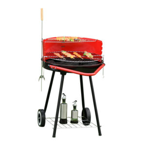 Τροχήλατη Ψησταριά - Μπάρμπεκιου με Κάρβουνο 51 x 70 x 75.5 cm Outsunny 01-0562 - Image 3