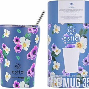ESTIA Θερμική Κούπα Καφέ 350ml "Save the Aegean" ε Garden Blue 01-16883