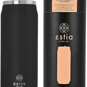 ESTIA Θερμός Ταξιδιού 500ml "Save the Aegean" Μαύρο Μεσονυκτίου 01-7843