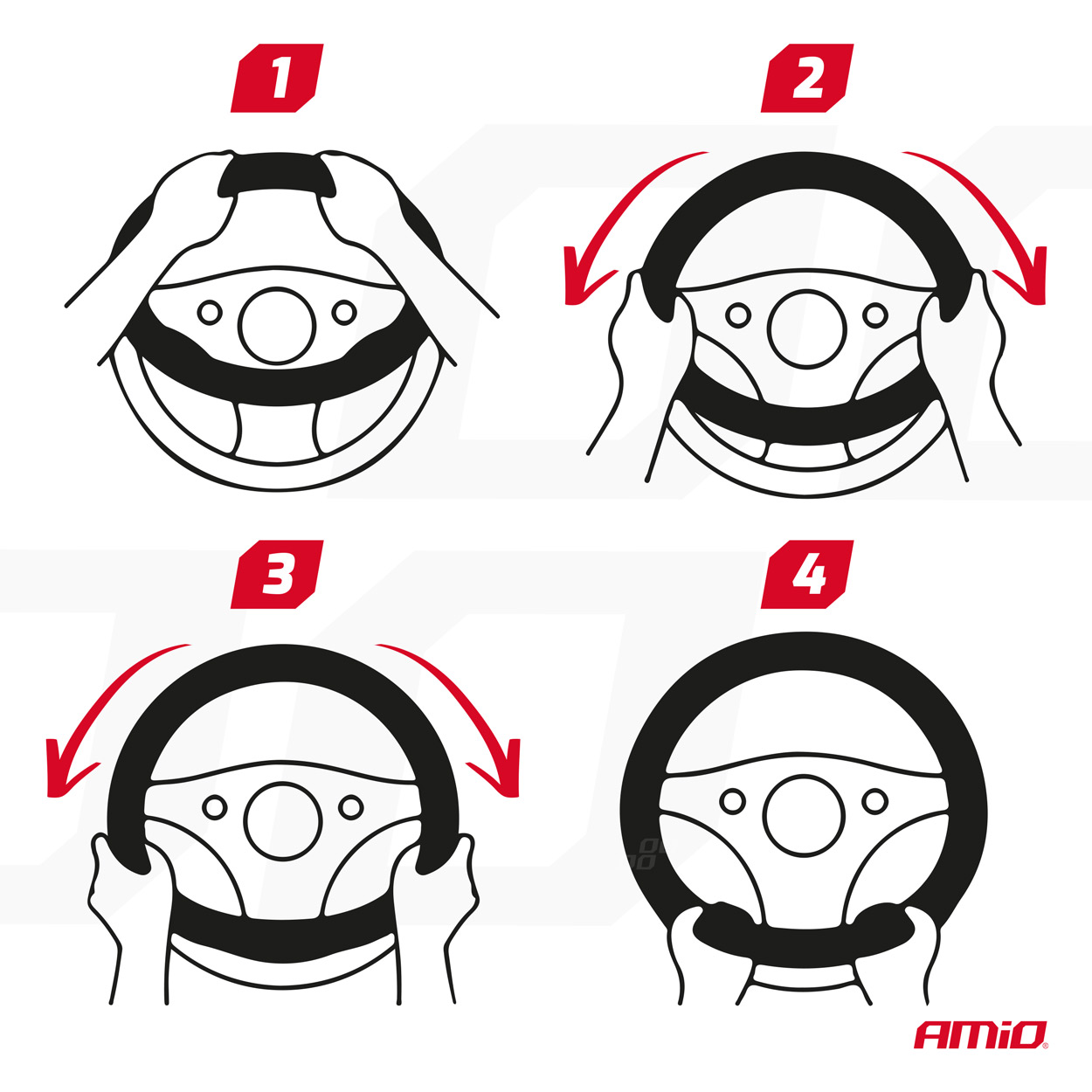 AMiO Κάλυμμα τιμονιού SWC-05-M AMiO Κάλυμμα τιμονιού SWC-05-M