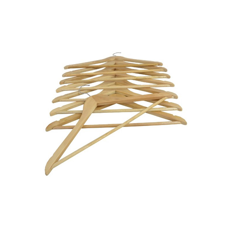 Σετ Ξύλινες Κρεμάστρες Ρούχων 8 τμχ Bakaji 01822805 Σετ Ξύλινες Κρεμάστρες Ρούχων 8 τμχ Bakaji 01822805