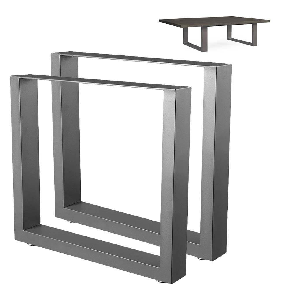 BAKAJI 2x Πόδια Τραπεζιού Τραπεζάκι Πάγκος Παγκάκι 64x40 Μέταλλο Μοντέρνος Σχεδιασμός Γκρι 02012158 BAKAJI 2x Πόδια Τραπεζιού Τραπεζάκι Πάγκος Παγκάκι 64x40 Μέταλλο Μοντέρνος Σχεδιασμός Γκρι 02012158