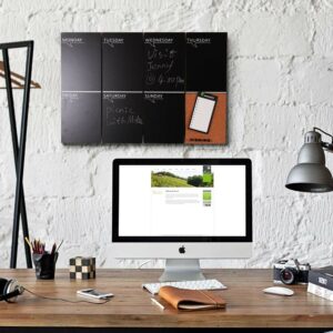 BAKAJI  Μαυροπίνακας Ανακοινώσεων και Πίνακας Φελλού 2 σε 1 60 x 40 cm 02012501 - Image 3