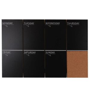 BAKAJI  Μαυροπίνακας Ανακοινώσεων και Πίνακας Φελλού 2 σε 1 60 x 40 cm 02012501 - Image 4