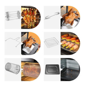 Ηλεκτρικός Φούρνος με Αέρα 12 Lt 1800 W Bakaji 02012576 - Image 4