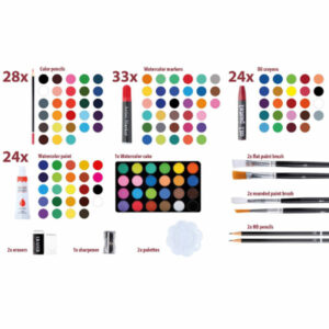 ARTICO  Σετ Ζωγραφικής με Βαλιτσάκι 34 x 24 x 9 cm 145 τμχ 02813522 - Image 3