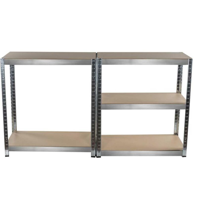 KINZO Μεταλλική και Ξύλινη Ραφιέρα 5 Επιπέδων 170x75cm για Βαριά Φορτία - Γαλβανισμένη Κατασκευή 02813850 - Image 3
