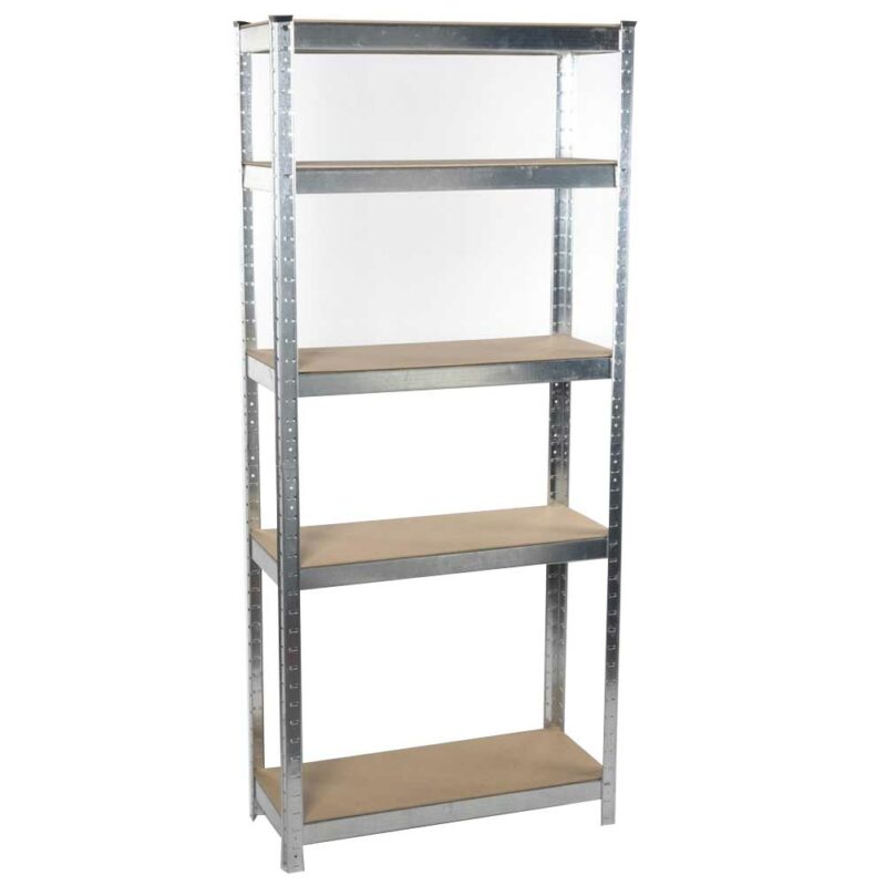 KINZO Μεταλλική και Ξύλινη Ραφιέρα 5 Επιπέδων 170x75cm για Βαριά Φορτία - Γαλβανισμένη Κατασκευή 02813850 - Image 5