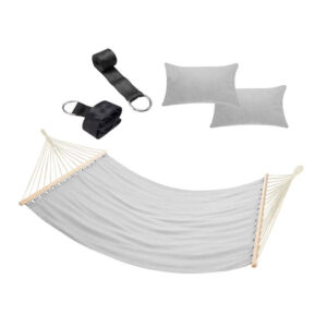 Διπλή Αιώρα 345 x 150 cm Χρώματος Γκρι Bakaji 02814200 - Image 5