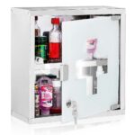 BAKAJI Ντουλάπι Φαρμάκων Ανοξείδωτου Χάλυβα με Σατινέ Γυαλί 30x30x12 cm 02814505 - Image 3