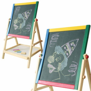 BAKAJI  Παιδικός Μαυροπίνακας Διπλής Όψης με Κιμωλίες και Γόμα 38 x 31 x 65 cm 02814562 - Image 3