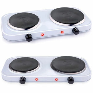BAKAJI  Φορητή Ηλεκτρική Διπλή Εστία Μαγειρέματος 2500 Watt Δύο Καυστήρες Πλάκες  02814566 - Image 5