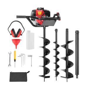 Τριβέλα - Γεωτρύπανο Βενζίνης 52cc με 3 Τρυπάνια Bakaji 02814585 - Image 4
