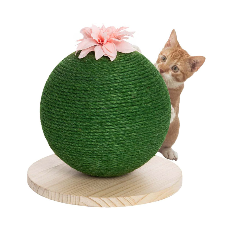 Ονυχοδρόμιο Γάτας Μπάλα με Λουλούδι 20 cm Bakaji 02814735 Ονυχοδρόμιο Γάτας Μπάλα με Λουλούδι 20 cm Bakaji 02814735