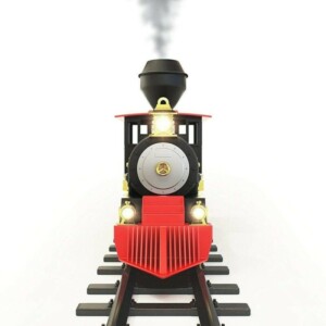 BAKAJI Παιδική Σιδηροδρομική Πίστα Παιχνιδιού με Τρένο, Φωτισμό, Ήχους και 3 Βαγόνια 71cm 02815029 - Image 4