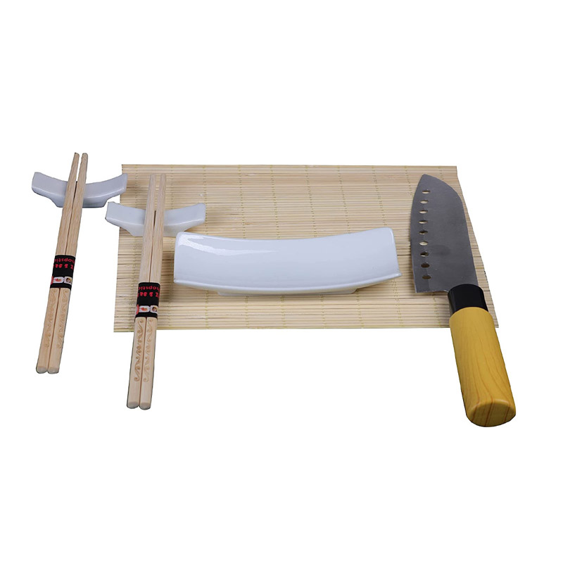 Σετ Σερβιρίσματος Sushi με 2 Ζευγάρια Chopsticks 2 Στηρίγματα 1 Μπολ 1 Μαχαίρι και 1 Σουπλά 7 τμχ Bakaji 02815205 Σετ Σερβιρίσματος Sushi με 2 Ζευγάρια Chopsticks 2 Στηρίγματα 1 Μπολ 1 Μαχαίρι και 1 Σουπλά 7 τμχ Bakaji 02815205