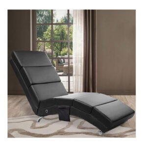 Πολυθρόνα - Ανάκλιντρο 55 x 186 x 89 cm Χρώματος Μαύρο Bakaji 02815339 - Image 2