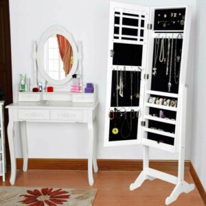 BAKAJI Ντουλάπι Κοσμημάτων με Καθρέφτη Ginevra σε Λευκό Χρώμα 02822465 - Image 2