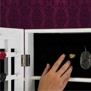 BAKAJI Ντουλάπι Κοσμημάτων με Καθρέφτη Ginevra σε Λευκό Χρώμα 02822465 - Image 3