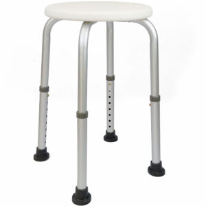 BAKAJI  Σκαμπό Μπάνιου Στρογγυλό από Αλουμίνιο Ρυθμιζόμενο Ύψος Κάθισμα Ντους Καρέκλα Μπανιέρας  02822696 - Image 2