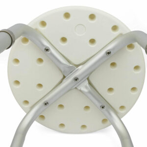 BAKAJI  Σκαμπό Μπάνιου Στρογγυλό από Αλουμίνιο Ρυθμιζόμενο Ύψος Κάθισμα Ντους Καρέκλα Μπανιέρας  02822696 - Image 3