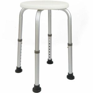 BAKAJI  Σκαμπό Μπάνιου Στρογγυλό από Αλουμίνιο Ρυθμιζόμενο Ύψος Κάθισμα Ντους Καρέκλα Μπανιέρας  02822696 - Image 5
