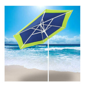 Σπαστή Ομπρέλα Θαλάσσης Διαμέτρου 210 cm Χρώματος Μπλε / Πράσινο Bakaji 02822885 - Image 3