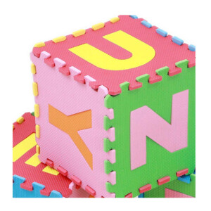 Αφρώδες Χαλί - Παζλ Δαπέδου Αγγλικό Αλφάβητο 32 x 32 cm 60 τμχ Bakaji 02824627 - Image 3