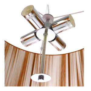 Μεταλλικό Κρεμαστό Φωτιστικό Οροφής Πολύφωτο Ε27 4 x 40 W Bakaji 02824721 - Image 2