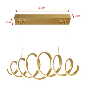 Μεταλλικό Κρεμαστό Φωτιστικό Οροφής LED 3000K 2600 Lm 40 W Bakaji 02826285 - Image 3