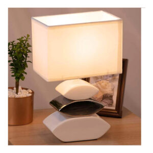 Επιτραπέζιο Κεραμικό Φωτιστικό E14 40 W Bakaji 02826298 - Image 2