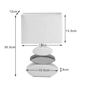 Επιτραπέζιο Κεραμικό Φωτιστικό E14 40 W Bakaji 02826298 - Image 3