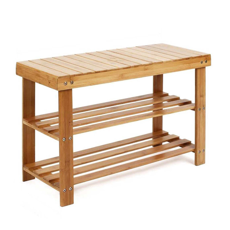 Ξύλινη Παπουτσοθήκη από Μπαμπού με 2 Ράφια και Πάγκο 70 x 28 x 45 cm Bakaji 02830302 Ξύλινη Παπουτσοθήκη από Μπαμπού με 2 Ράφια και Πάγκο 70 x 28 x 45 cm Bakaji 02830302