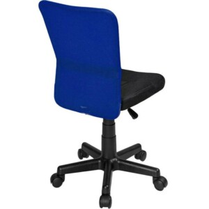 BAKAJI  Περιστρεφόμενη Καρέκλα Γραφείου Δωματίου Υφασμάτινη Δίχτυ Ρυθμιζόμενο Ύψος Μπλε  02830563