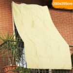 BAKAJI Πανί Σκίασης 280x295 HDPE με Κρίκους για Μπαλκόνι Βεράντα Μπεζ 02832421 - Image 2