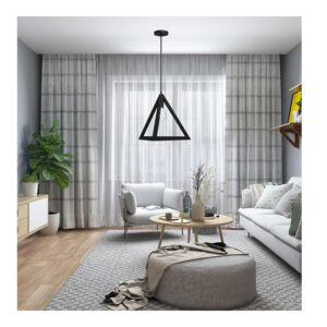 Κρεμαστό Μεταλλικό Μονόφωτο Φωτιστικό Οροφής Πυραμίδα 25 cm E27 40 W Χρώματος Μαύρο Bakaji 02834695 - Image 3